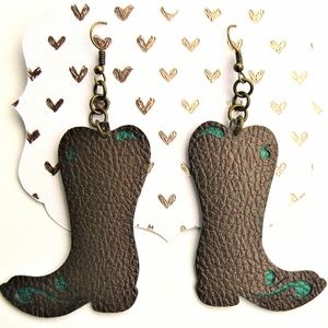Faux Leather Earrings